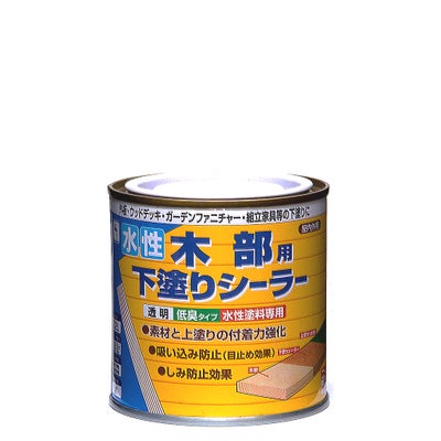 木部 密着強化 水性塗料水性木部用下塗りシーラー 0.2L 透明 | ニッペ 