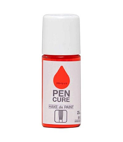 ハケ付き 塗装用具不要 水性塗料ペンキュア HAKE de PAINT 蛍光 25ml