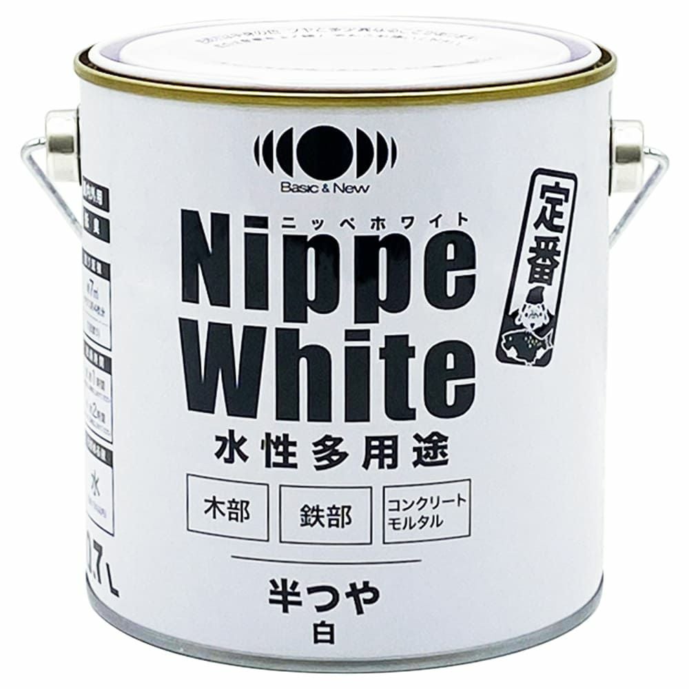 定番品 多用途 白Nippe White ニッペホワイト 0.7L | ニッペホーム