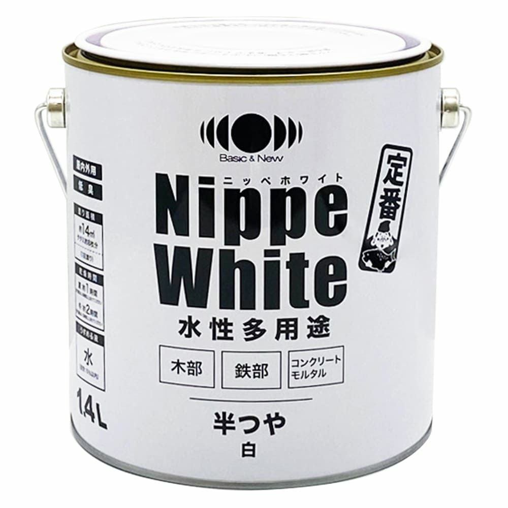 ニップホーム　水性遮熱塗料　14ｋｇ　ホワイト　未使用 送料無料】ニッペホームプロダクツ 水性ベランダ・屋上床用防水遮熱