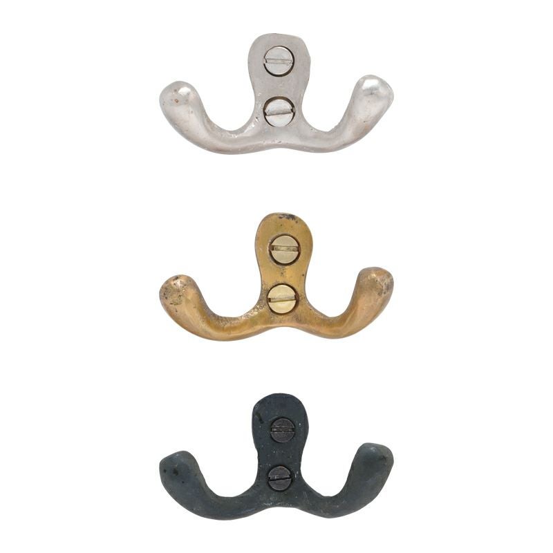 真鍮 アンティーク ダブルフック DOUBLE HOOK 約33g 4個セット